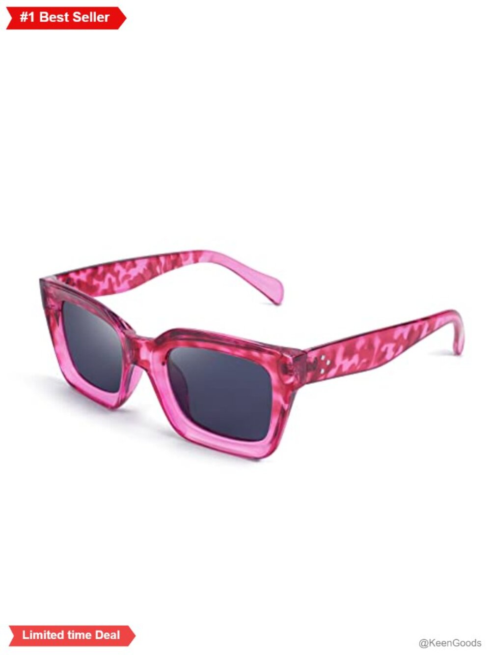 FEISEDY Oversized Square Sunglasses UV400 Polarized Vintage Full Frame